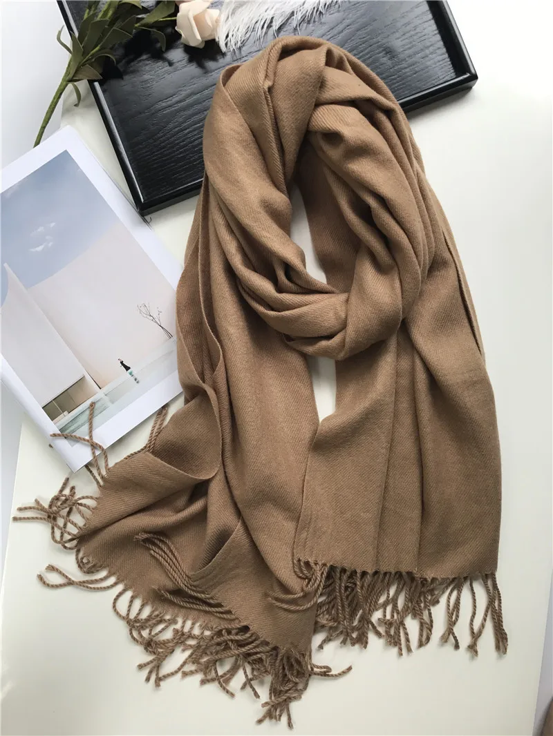 New Men Scarf Unisex Thick Warm Winter Scarves Cashmere Scarf Black and Gray Gentleman's Bussiness Scarves