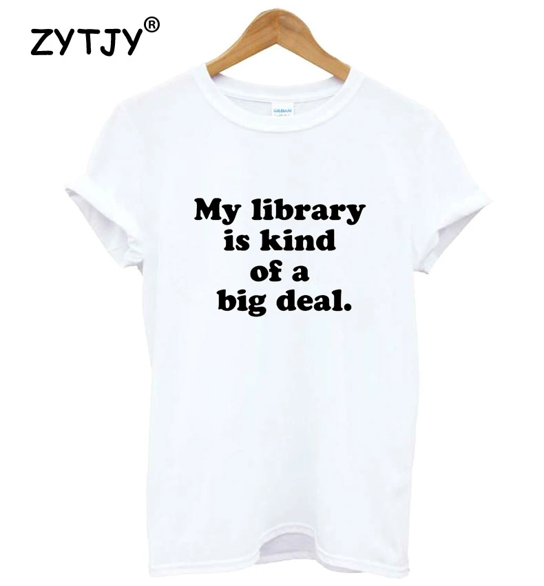 Моя библиотека это своего рода большая сделка женская футболка хлопковая