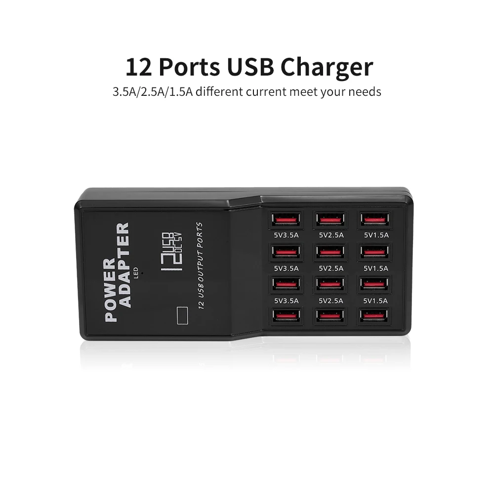 Зарядная станция с 12 портами USB зарядная док-станция зарядное устройство