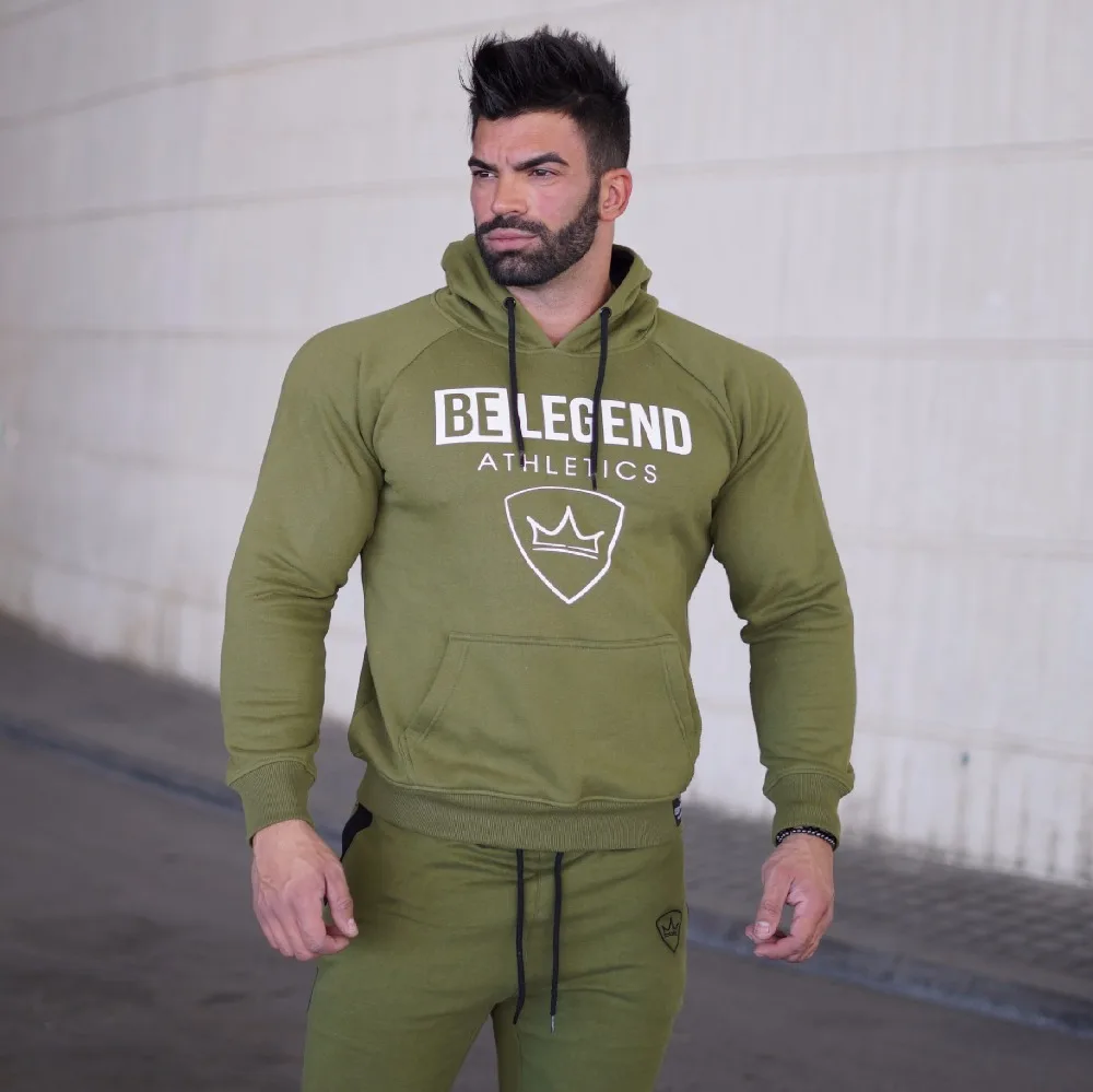 

2020 Spring Hoodies Men Long Sleeve Loose Sweatshirts Fashion Solid GYMS Streetwear Pullover Sportswear High Quality