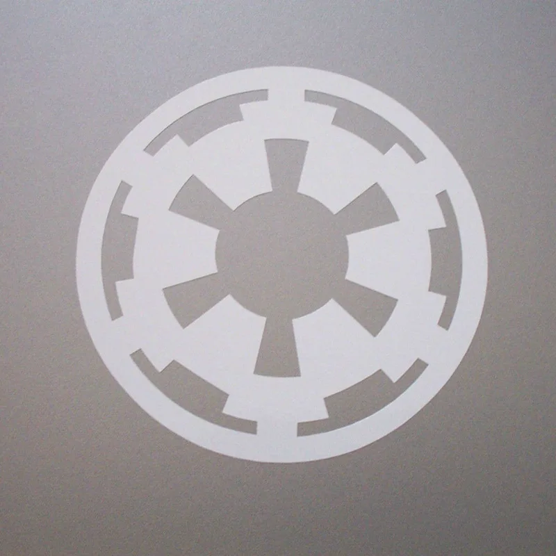 Imperial Logo white 2 шт./компл. Звездные войны элементы Наклейка на стену с логотипом съемный автомобильный ноутбук виниловые наклейки Императорский Повстанческий Альянс наклейки с логотипом AZ425 - Цвет: Imperial Logo white