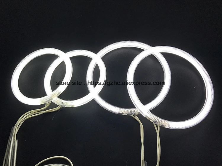 HochiTech для Volkswagen VW GOLF4 MK4 Typ1J ультра яркий дневной светильник DRL CCFL ангельские глазки Demon eyes комплект Теплый Белый Halo Кольцо