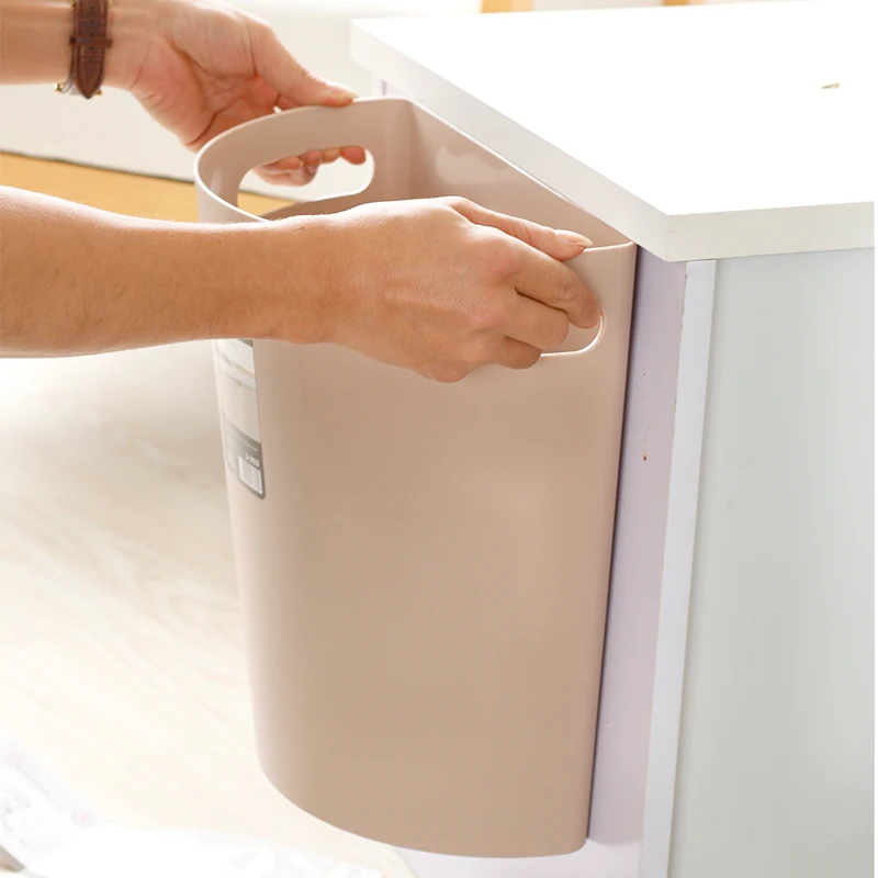 Настенная мусорная корзина бытовая полукруглая подвесная дверь кухонного шкафа