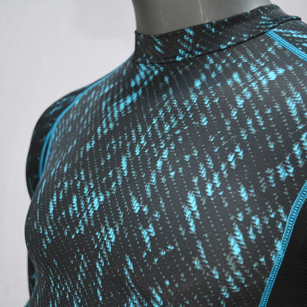 Мужская рубашка с длинным рукавом и принтом для серфинга Защитные Купальники