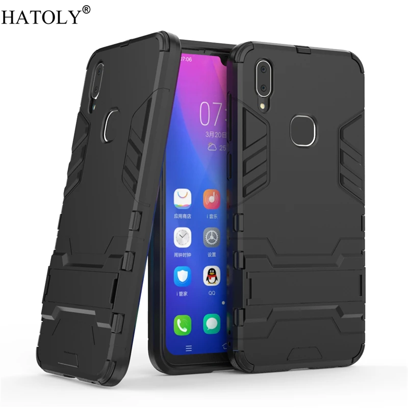 Чехол для Vivo V11i чехол из резины в виде брони робота ракушки PC Твердый на заднюю