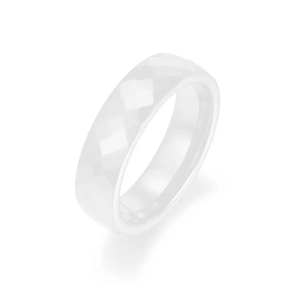 JeeMango трендовые черно белые режущие керамические кольца ювелирные изделия