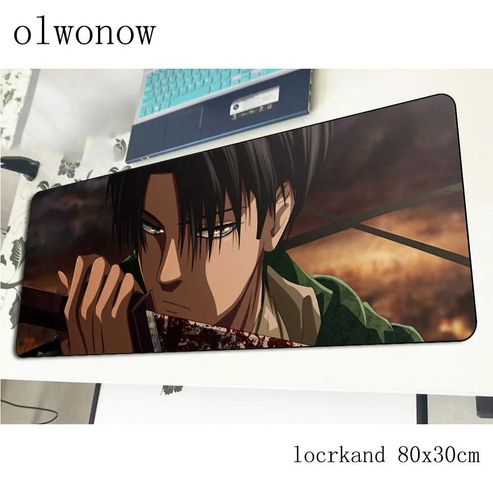 Коврик для мыши attack on titan pad с массовым рисунком компьютерный геймер коврик 800x300x2