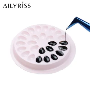 Подставка для клея для наращивания ресниц, клейкий пластиковый поддон, держатель для клея