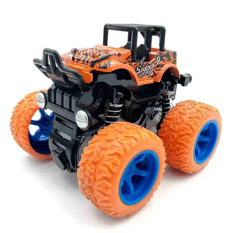 Оранжевый 1: 64 4WD инерционная вращающаяся литая машина игрушки для детей Самовращение 360 оттинг трюк внедорожная модель автомобиля инерционные игрушки для автомобиля - Цвет: Оранжевый
