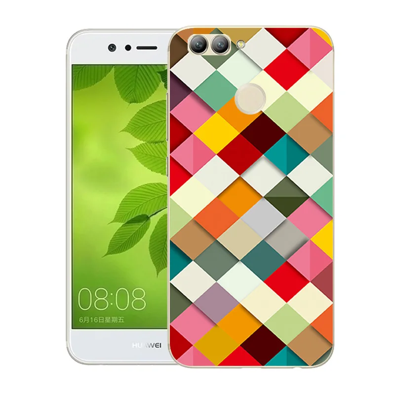 Чехол для Huawei Nova 2 Ультратонкий Мягкий силиконовый чехол из ТПУ с квадратным