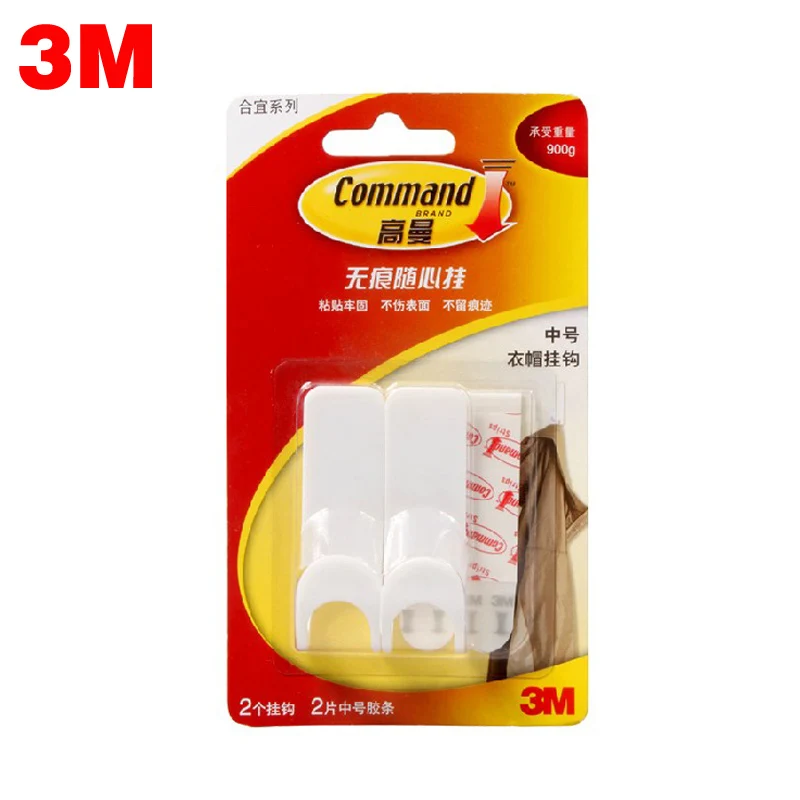 Средний 3 м командный крюк крепкий клей крючок хорошо удерживает и удаляет чистую
