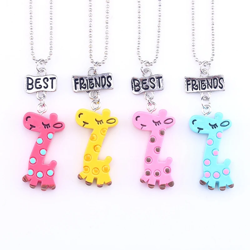 2018 разноцветное жемчужное ожерелье с жирафом Best friends Ювелирные изделия Подарки