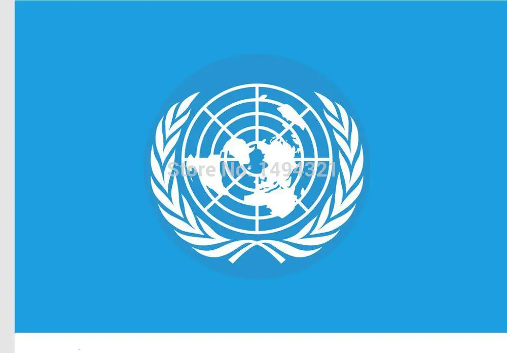 Флаг ООН флаг для помещений и улицы баннер выемка новинка 3x5 футов|united nations flag|national
