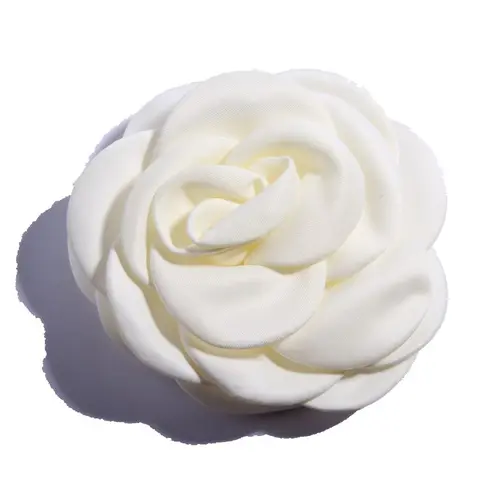 10 шт 9,5 см новорожденный большой сгоревший цветок для заколки для волос свернутая Роза атласная ткань цветы для украшения аксессуары для волос