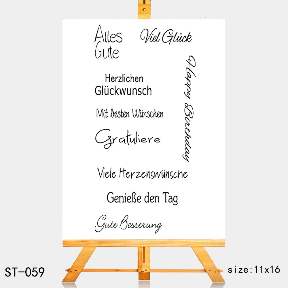 

AZSG Creative Easter Clear Stamps For DIY Scrapbooking Rubber Stamp/ Seal Paper Craft Clear Stamp Card Making