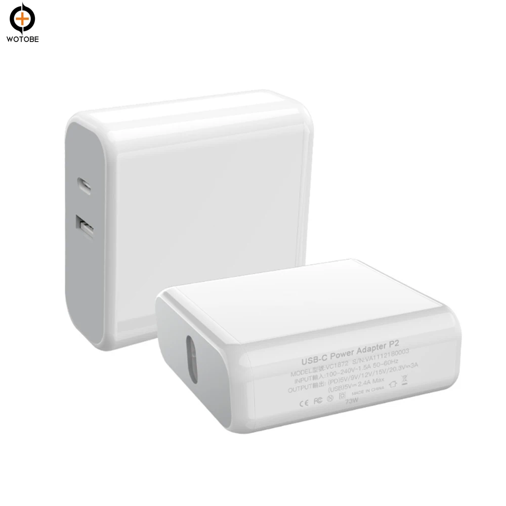 72 Вт USB C адаптер питания PD 61 Вт или 12 Вт с 29 Вт 30 Вт 61 Вт 87 Вт Зарядка для MacBook Pro воздушный iPad Pro/Air USB C мобильных телефонов