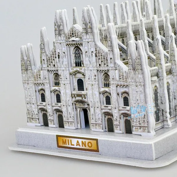 Миланский соборный Готический церковь Duomo di Milano Италия Сувенир 3D головоломка