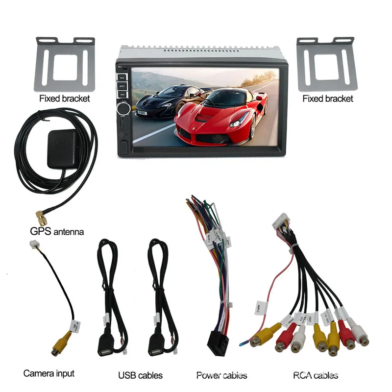 2 din автомобиль DVD аудиосистема для автомобиля Android 7 1 MP5 плеер дюймов
