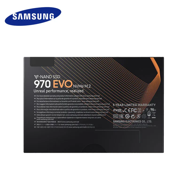 SAMSUNG SSD 970 EVO M.2 2280 NVMe 1 ТБ 500GB 250GB Внутренний твердотельный диск жесткий диск HDD M2 для настольного ноутбука PCLe 3,0x4 MLC