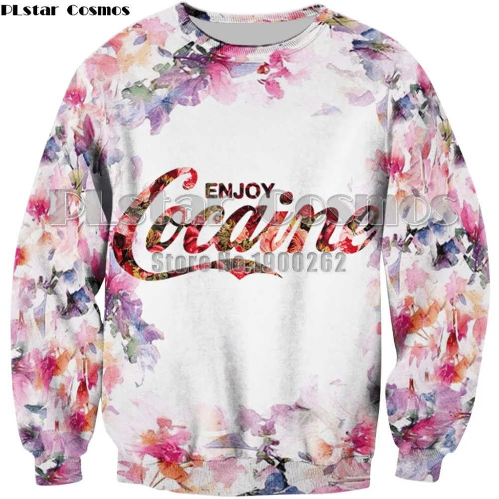 

PLstar Cosmos Funny Enjoy Weeds sweatshirt fashion Lisa Frank Cactus Pattern hoodies 3D print Sweatshirt Plus size S-5XL