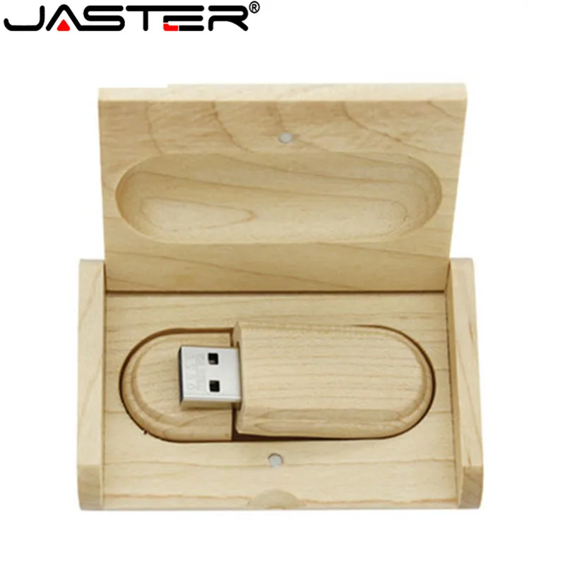 JASTER(более 10 шт бесплатный логотип) деревянная USB флешка клен дерево+ коробка Флешка 4 ГБ 8 ГБ 16 ГБ 32 ГБ карта памяти свадебный подарок