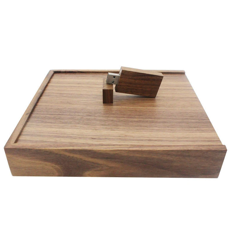 walnut usb and box JASTER деревянный фотоальбом коробка USB флэш-накопитель Подарочная коробка из грецкого ореха(170*170 мм) 4 ГБ 16 ГБ 32 ГБ USB 2,0 флеш-накопитель свадебные подарки флешки - Цвет: walnut usb and box