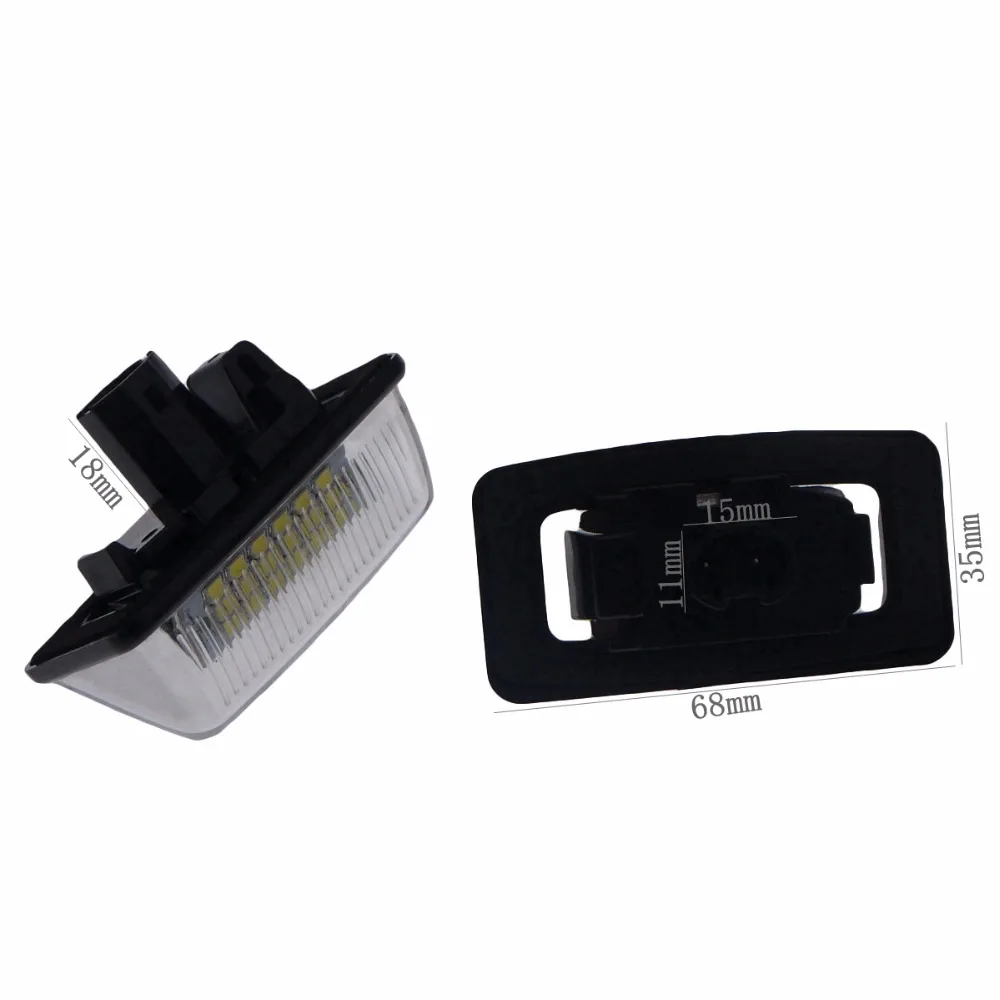 Eonstime 2 шт. автомобиля 12V 18LED Подсветка регистрационного номера SMD для Toyota Corolla_E11 Корона S180 Звездочка EP91 Vios Previa ACR50, GSR50