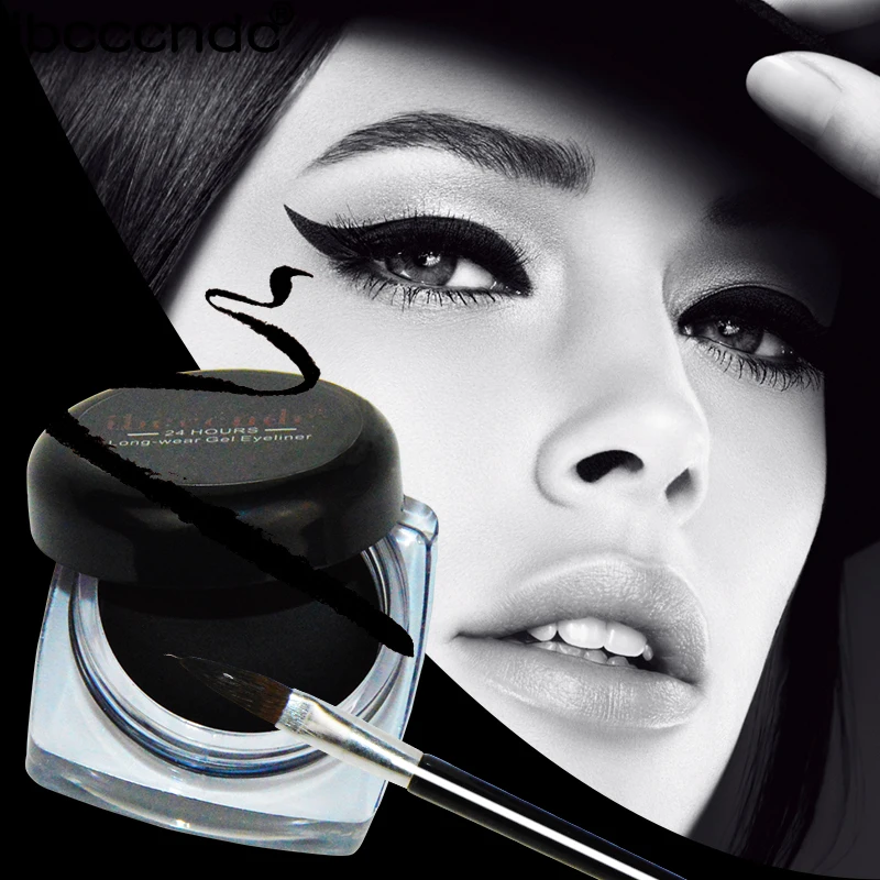 1 шт. брендовая черная Водостойкая Подводка для глаз Косметическая гелевая