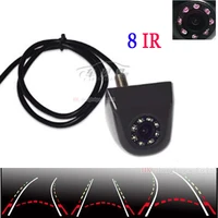 car rear view camera with intelligent dynamic trajectory tracks parktronic ccd reverse backup 8 ir parking cam night vision ip68