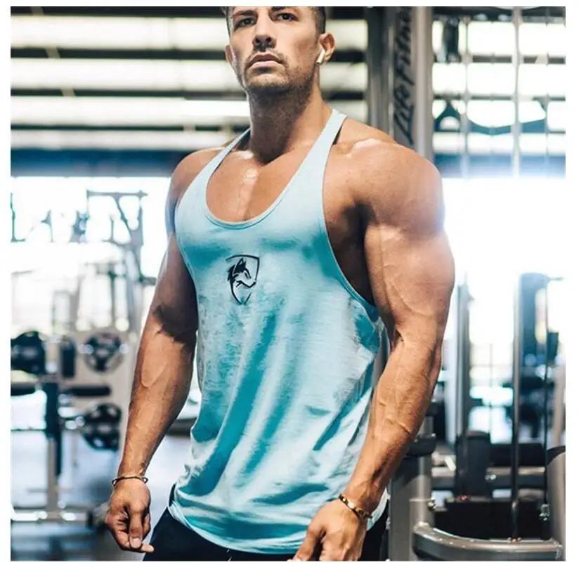 ALPHALETE 2019 Пляжная мода тренировочная майка Топ для мужчин хлопок без рукавов