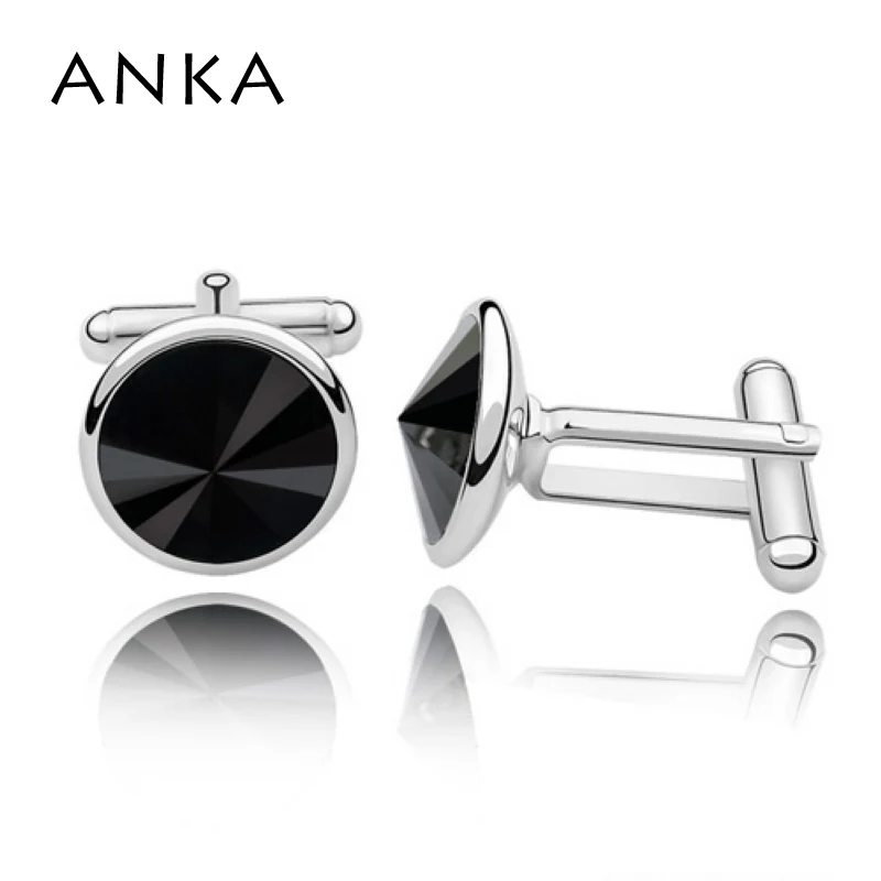 Анка ювелирные изделия Новые запонки со стразами для Мужская мода рубашка