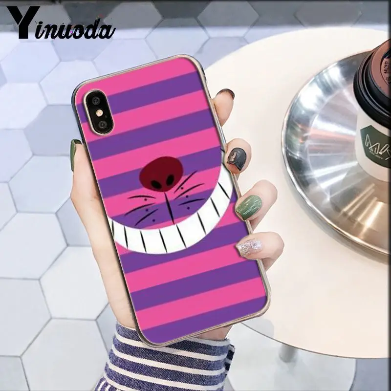 A9 Yinuoda Чеширский кот мы все в фиолетовом и розовом DIY чехол для телефона для Apple iPhone 8 7 6 6S Plus X XS MAX 5 5S SE XR - Цвет: A9