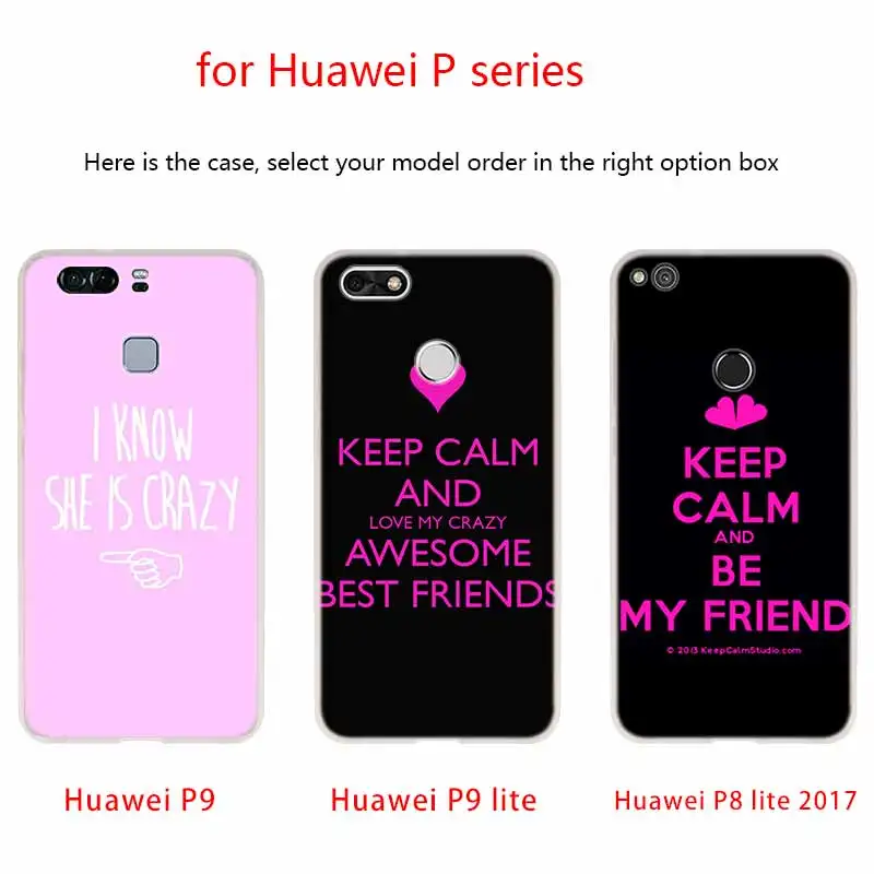 Силиконовый чехол Best Friends Girl мягкий для Huawei P50 P40 P10 P20 P30 Lite Pro P Smart Z 2020 2019 | Мобильные