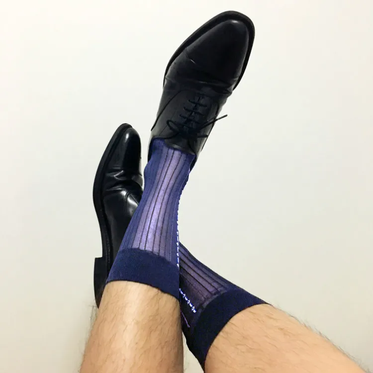 

Сексуальные мужские носки, тонкие мужские носки, деловые волнистые мужские носки