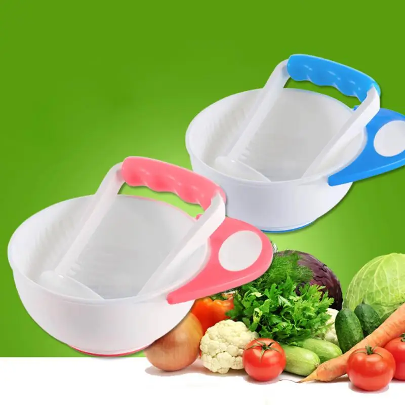 

Baby Mill Grinding Bowl Manual Baby Infant Food Supplement Bowls Kids Child Holding Fine Food Mill Tableware Dinnerware Tools