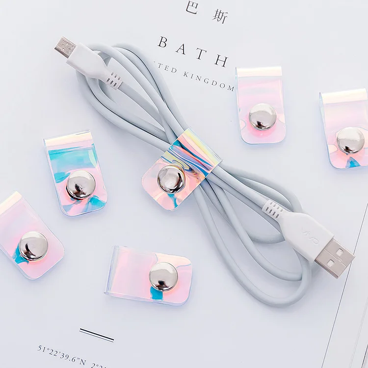 50 шт./лот кабель USB для зарядки и переноса данный провод организатор шнур