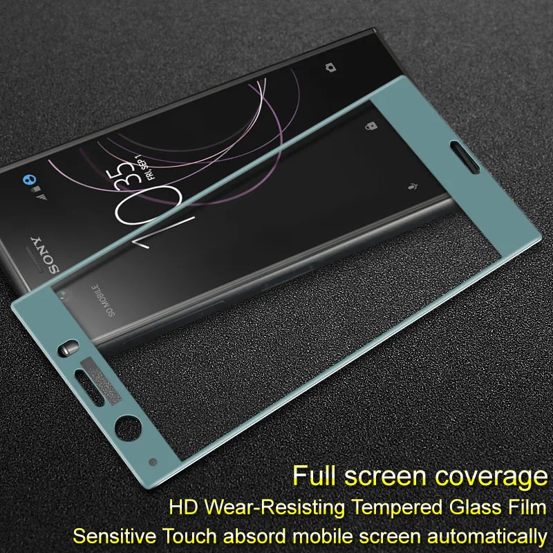 Для Sony Xperia XZ1 компактный Glas Плёнки IMAK Pro + полный изогнутые закаленное Стекло