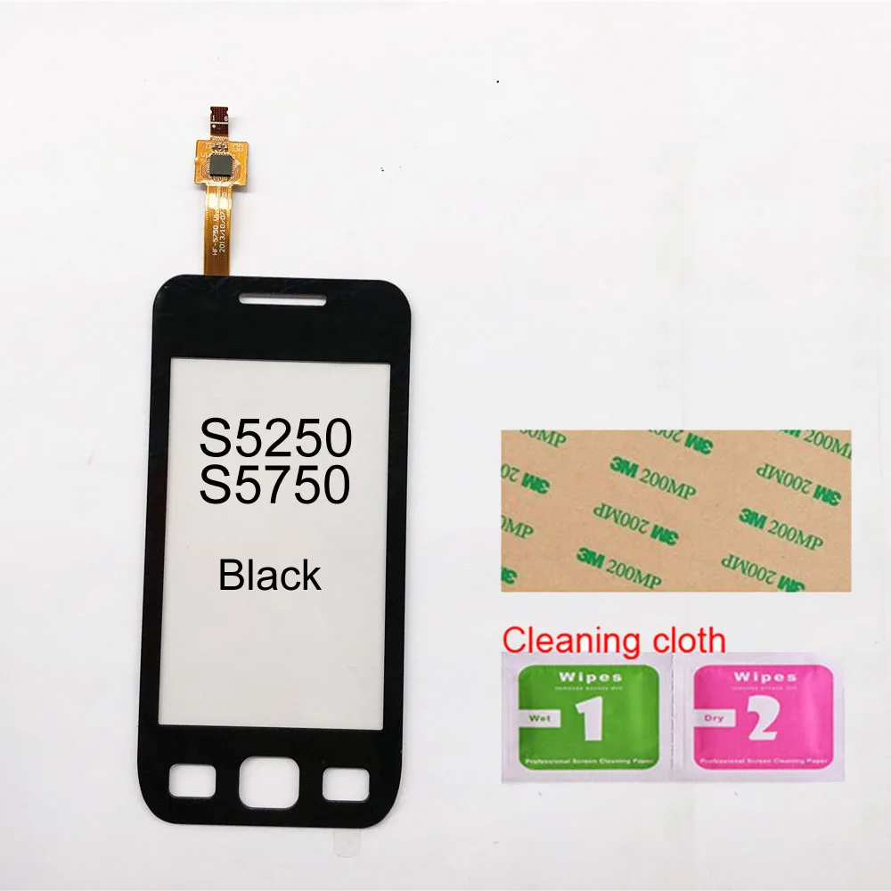 Black No Tools 3,2 ''для samsung Galaxy Wave 525 S5250 S5750 S5750E сенсорный экран дигитайзер Сенсорная панель Переднее стекло объектив сенсор - Цвет: Black No Tools