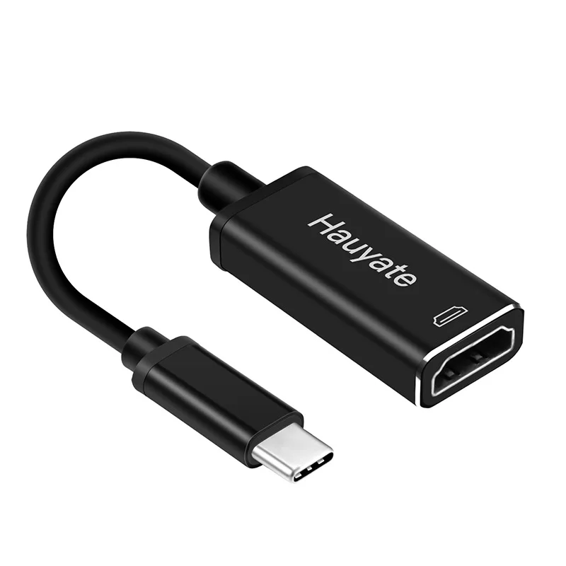USB C к HDMI конвертер портативный Тип c штекер Женский адаптер 4 * 2 разрешение костюм