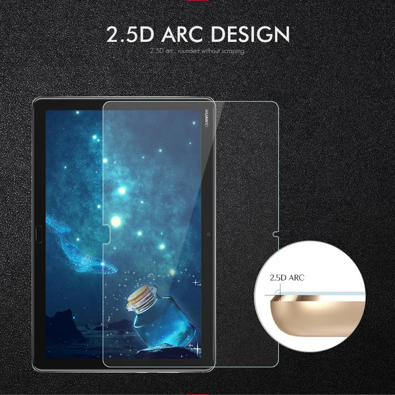 

9H Tempered Glass For Huawei MediaPad M5 lite 10.1 inch Glass BAH2-W19 BAH2-L09 Tablet Screen Protector Protective Film Glass