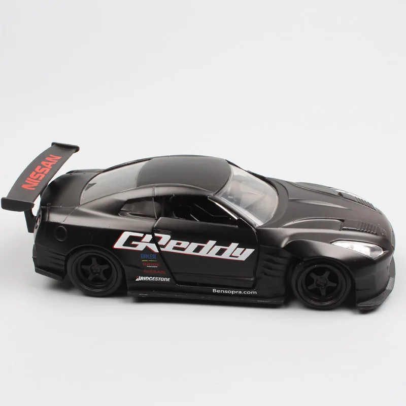 1:32 Масштаб бренд Jada JDM тюнеры 2009 NISSAN GTR GT-R R35 бен сопра литая металлическая спортивная гоночная модель игрушка миниатюрная для мальчика