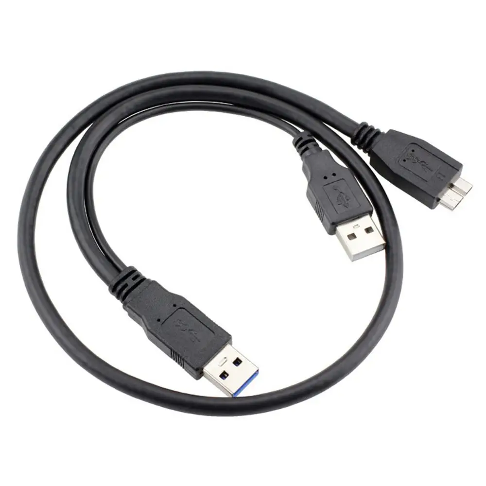 Кабель питания 0 5 м USB 3 A папа-Micro-B Папа + папа для жесткого диска 2 дюйма SATA HDD