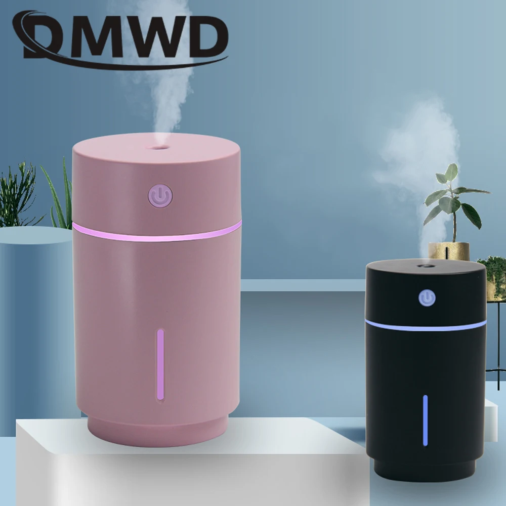 DMWD Светодиодная лампа ультразвуковой увлажнитель USB автомобильный мини диффузор
