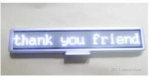 

21"x4" Programmable LED Car Moving Display Sign Board Scrolling Message White LED