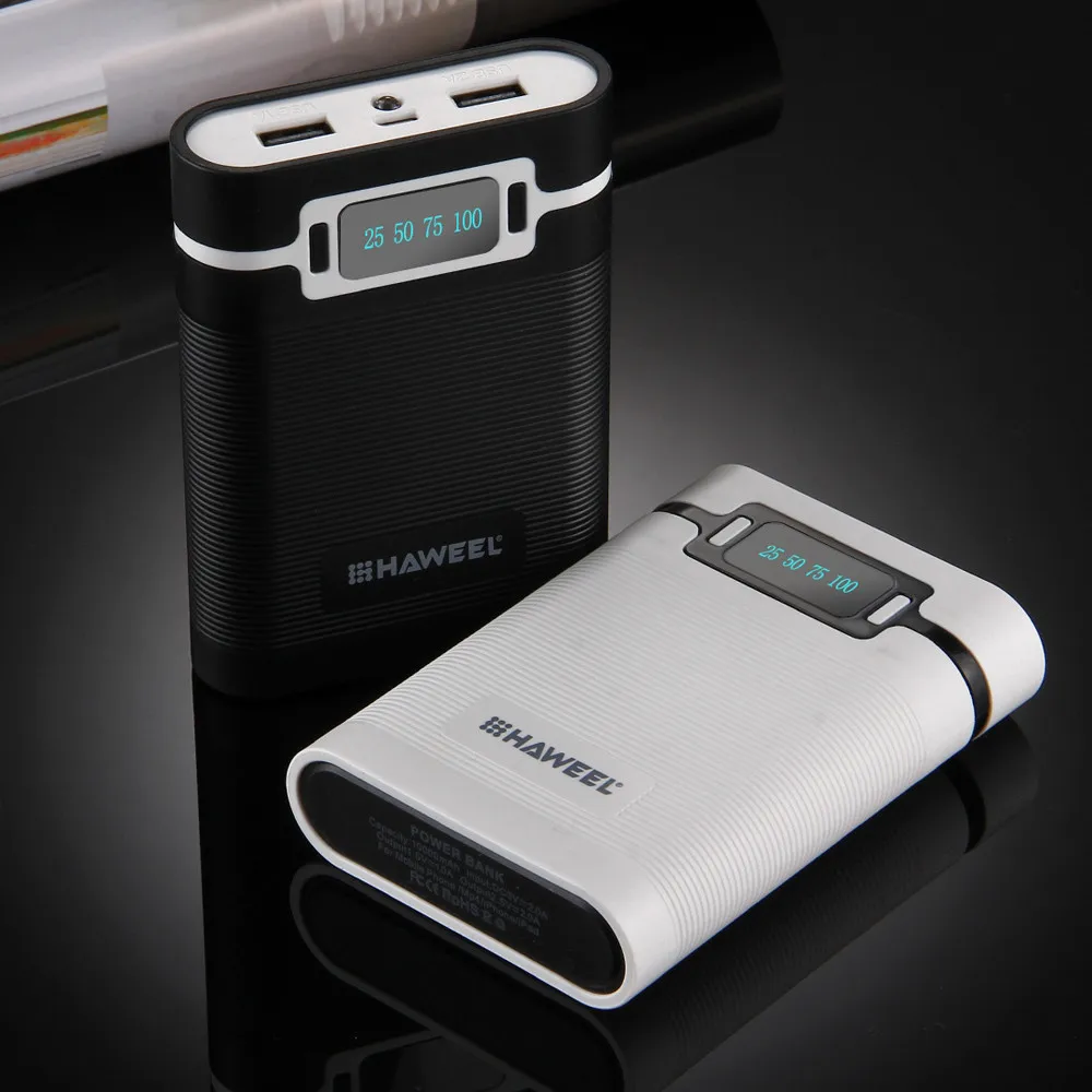 Чехол для зарядного устройства, портативное зарядное устройство с 2 usb-портами и дисплеем питания, портативная зарядка для телефона, внешний аккумулятор
