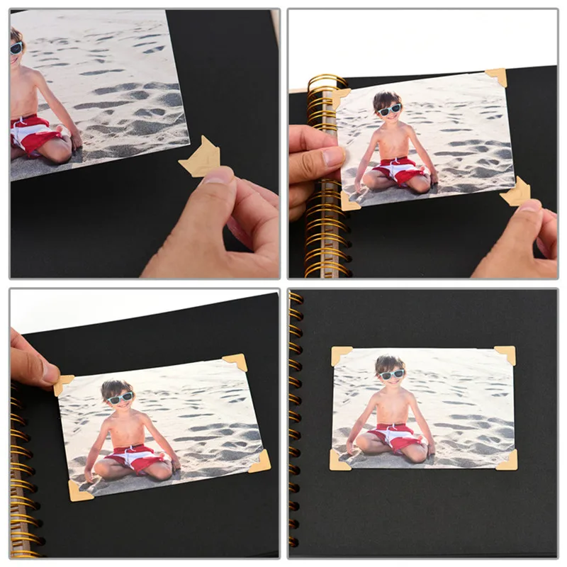 Новый чехол из крафт бумаги DIY ручной работы фотоальбом Детский семейный альбом