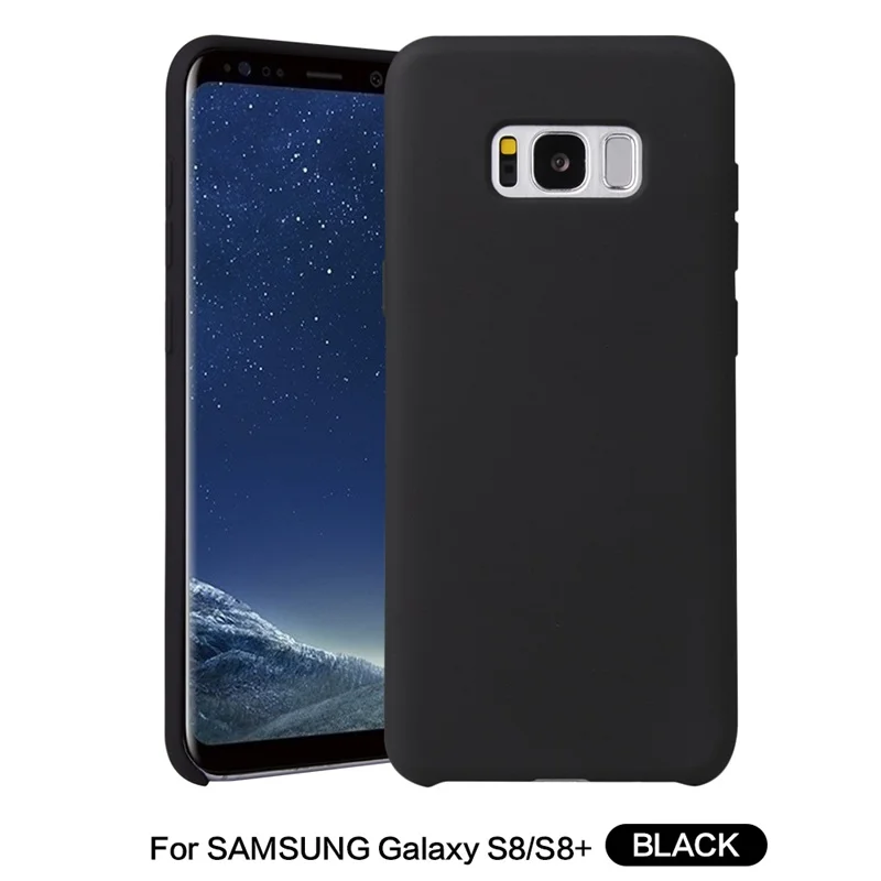 Чехол для Samsung Galaxy S8 чехол plus Оригинальный жидкий резиновый силиконовый с бантом