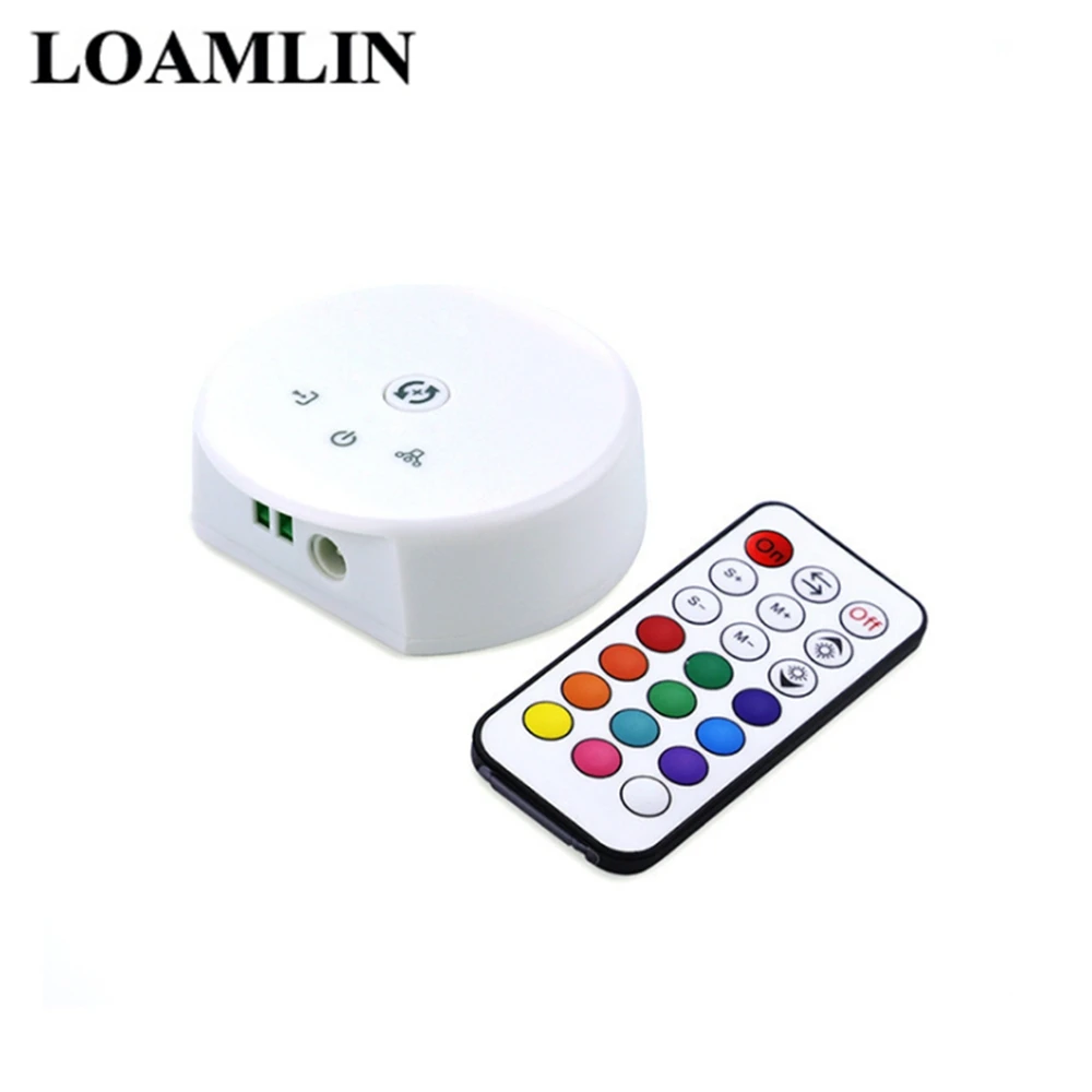 Светодиодный контроллер WiFi DC 12 в 24 21 клавиша светодиодный Wi Fi НЛО для SMD 2835 3014 3528 5050