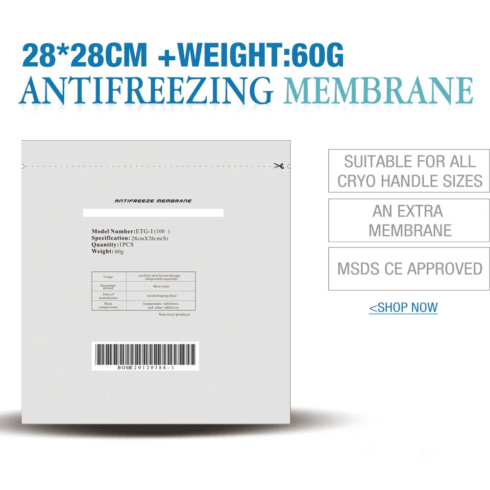 Бесплатная доставка 100 шт. мембрана антифриза cryolipolysys 28*28 см|membrane| |