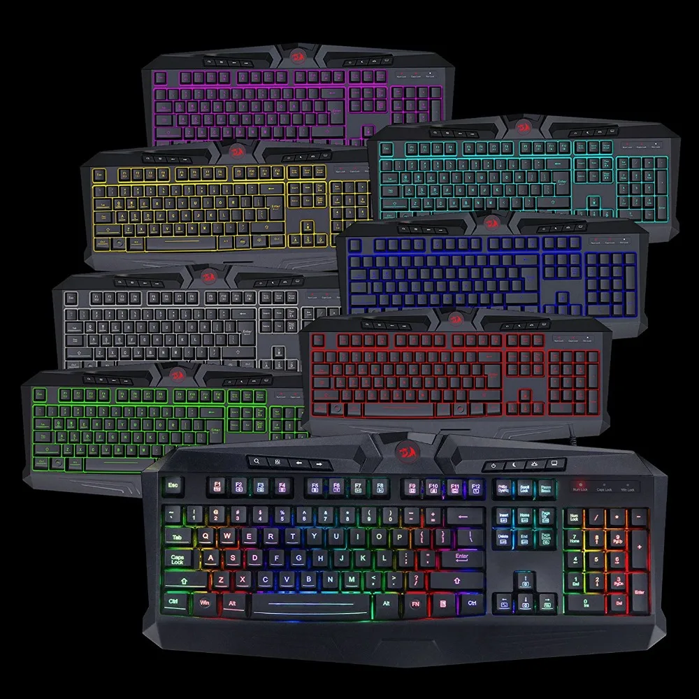 Игровая клавиатура и мышь Redragon Combo эргономичный дизайн RGB светодиодный с